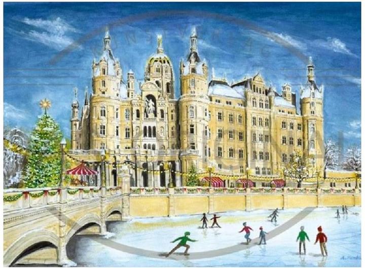 Immagine prodotto Olewinski & Tochter 2964 - Cartolina di Natale Castello di Schwerin (1 pz.)