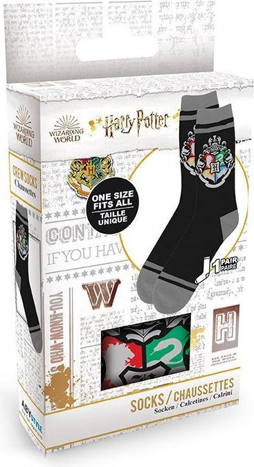 Actual product image ABYstyle Calze Harry Potter : Black & Grey - Hogwarts (One size)