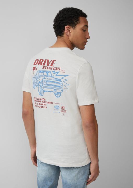 Produktbild S.Oliver T-Shirt T-Shirt mit Flammgarnstruktur und Rückenprint (L)