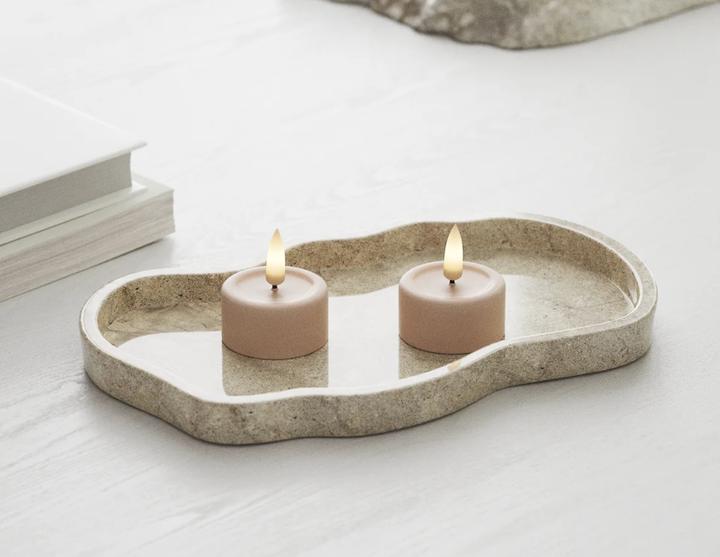 Deluxe Homeart Bougies à réchaud LED Rosé (2 x)