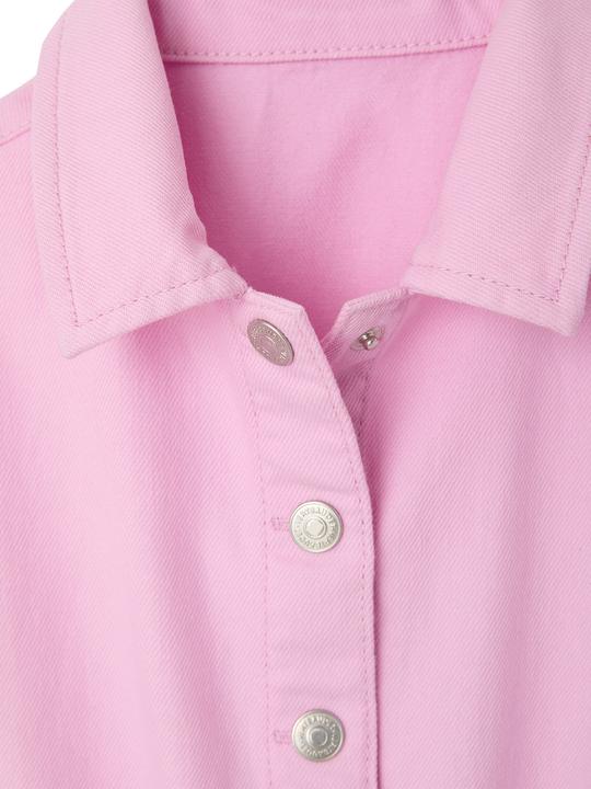 Produktbild Vertbaudet Hemdkleid mit Bindegürtel aus Twill, Mädchen (146, 152)