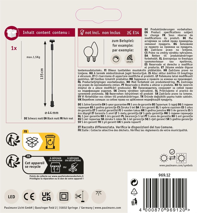 Actual product image Paulmann DecoSystems (E14)