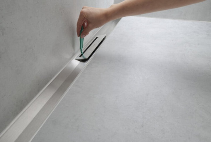 Image du produit hansgrohe HG Caniveau de douche RainDrain Flex kb. Wd-mon 900mm inox brossé (900 mm)