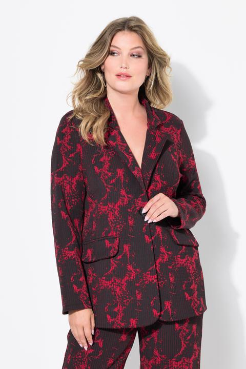 Image du produit Miamoda Jerseyblazer, Rippstruktur, Alloverdruck (56)