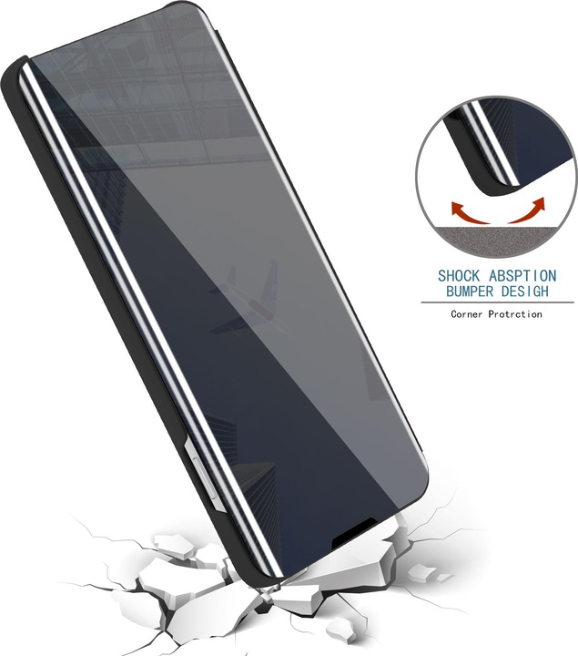 Image du produit Cadorabo Book Smart View Couverture miroir (Apple iPhone 12, Realme 12 Pro+)