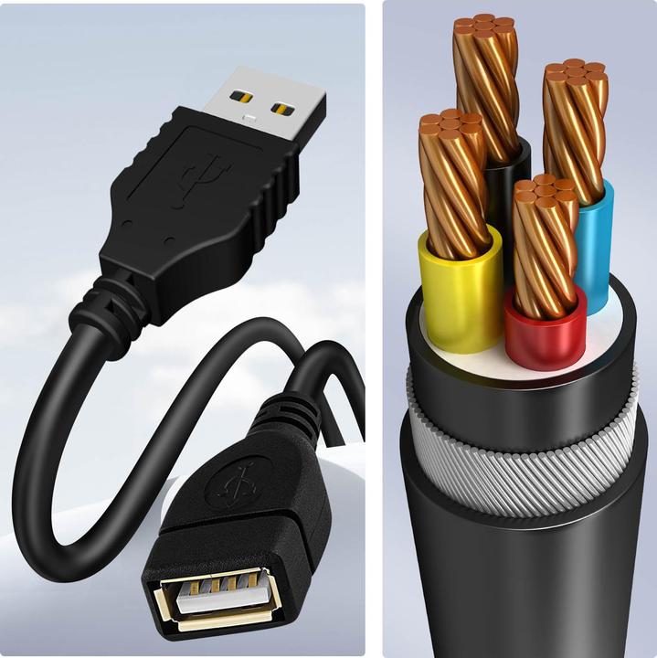 Actual product image Max Excell USB extension cable, 1.5m (1.50 m)