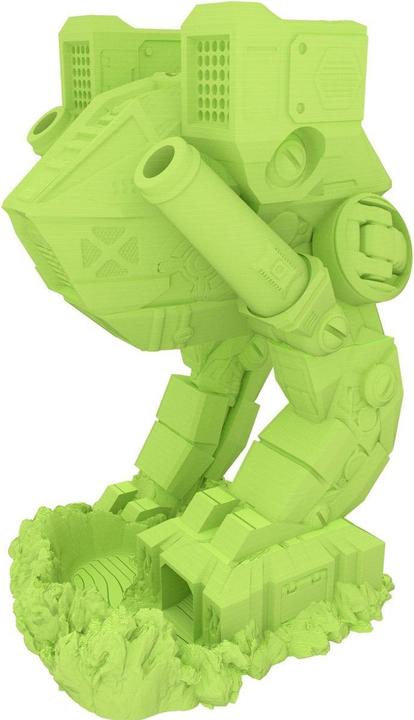 Produktbild Feldherr Fates End Dice Tower Mech grün – 3D gedruckter Würfelturm (Kunststoff)