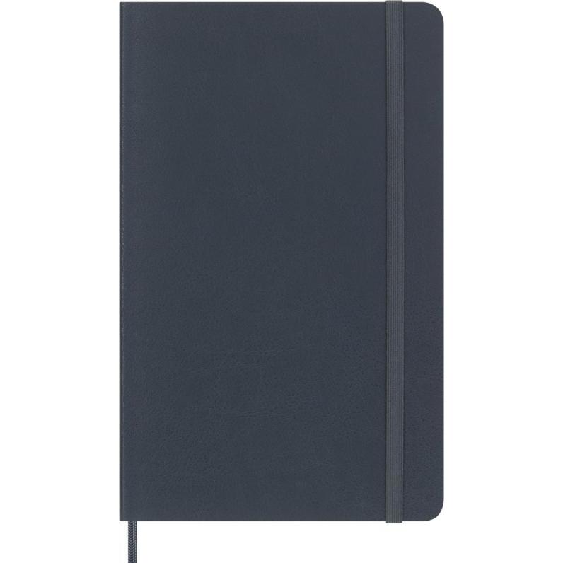 Moleskine, Heft + Block, Vegea Capri Notizbuch, Large/A5, liniert, weicher Einband, schwarz, Petroleum (A5, Liniert, Wei...
