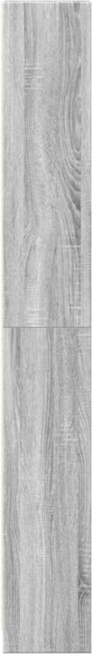 Immagine prodotto VidaXL Bücherregal Regal Standregal Büroregal Aufbewahrungsregal Grau Sonoma (40 x 24 x 176 cm)