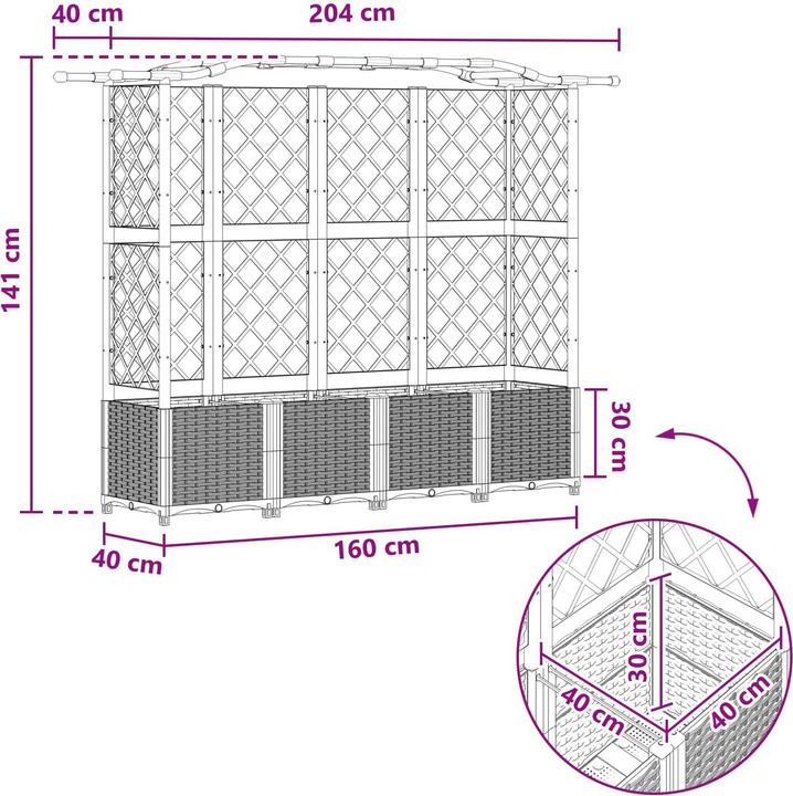 Immagine prodotto vidaXL Hochbeet
