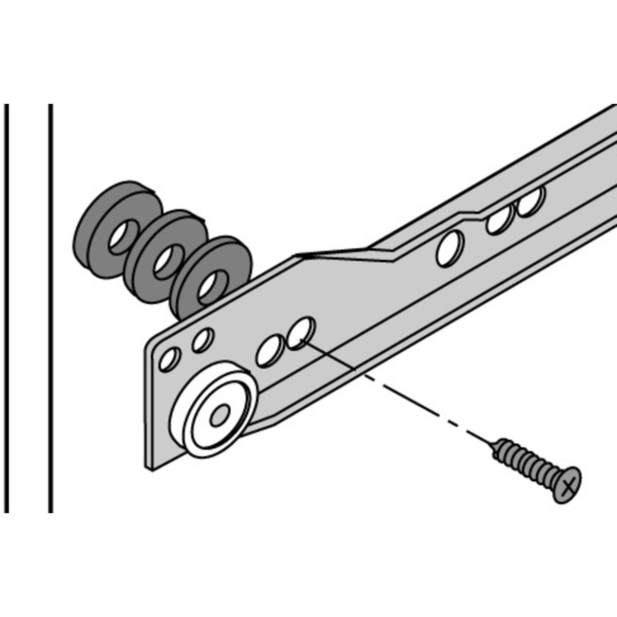Hettich, Möbelausstattung, Distanzscheiben (100 Stk.)