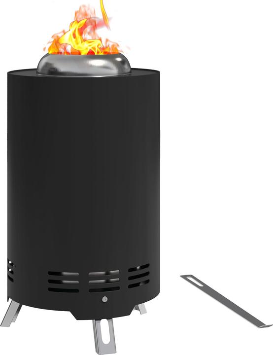 Outsunny Feuerschale Edelstahl Schwarz (16 cm)