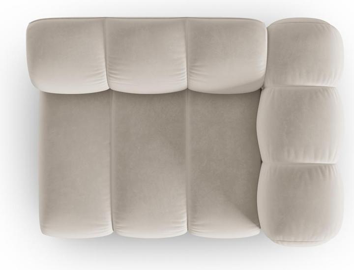 Actual product image Micadoni Velvet Modul Right, "Lupine", 1 Seat, 115x95x70Made in Europe (1-seater, Modular sofa)