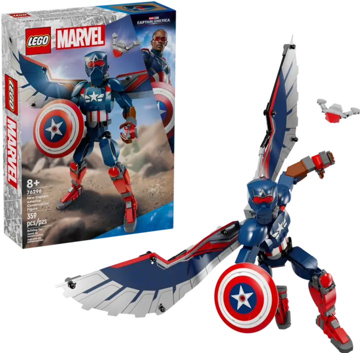 Immagine prodotto LEGO Nuova figura da costruzione di Capitan America (76296, LEGO Marvel)