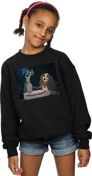 Produktbild Disney Lady And The Tramp Spaghetti Slurp Sweatshirt Mädchen (140, 146)