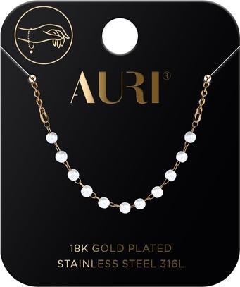 Immagine prodotto NoName Bracciale con perline placcato oro (22.70 cm, Metallo chirurgico)