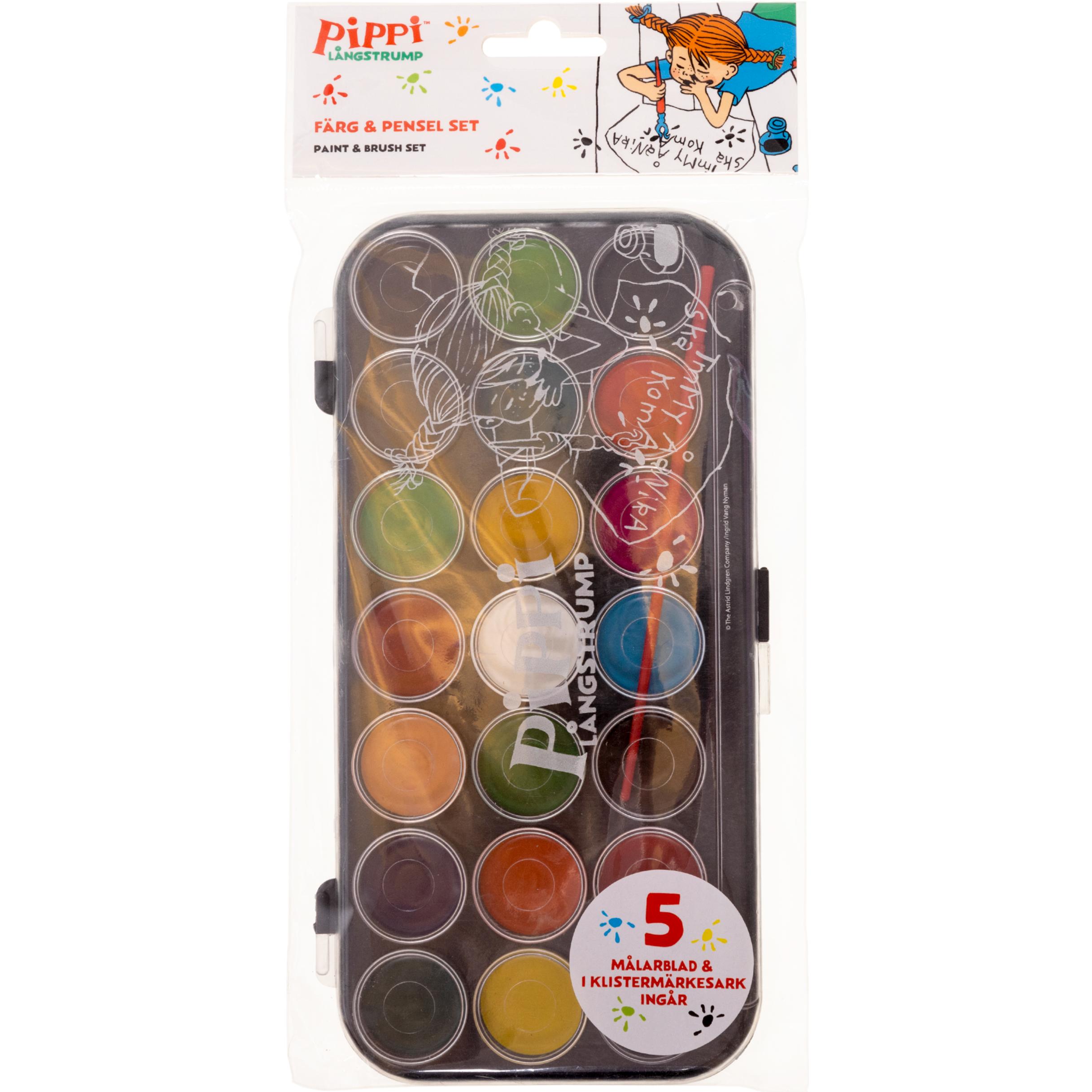 Euromic Pipi - Paint & Brush Set, Water Col. (063605221)