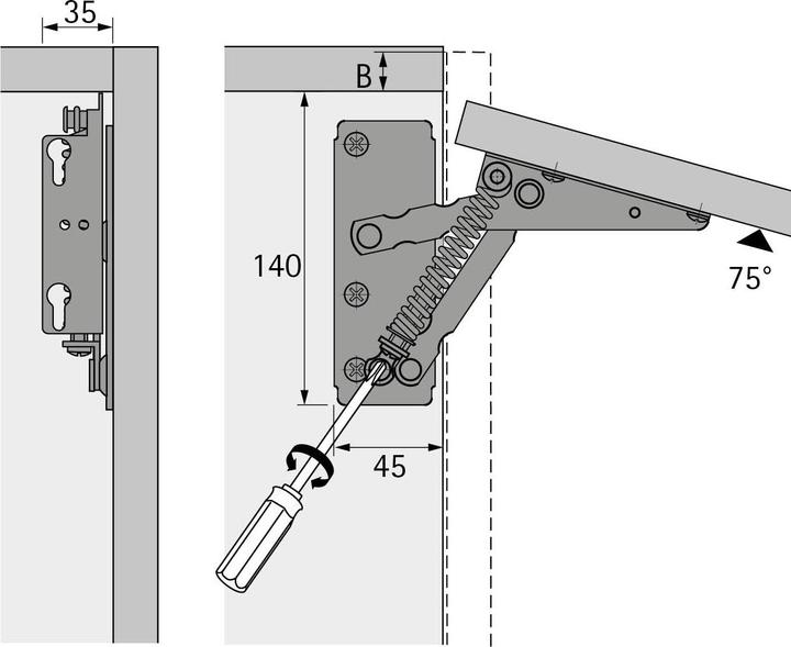 Image du produit Hettich Supports de rabats