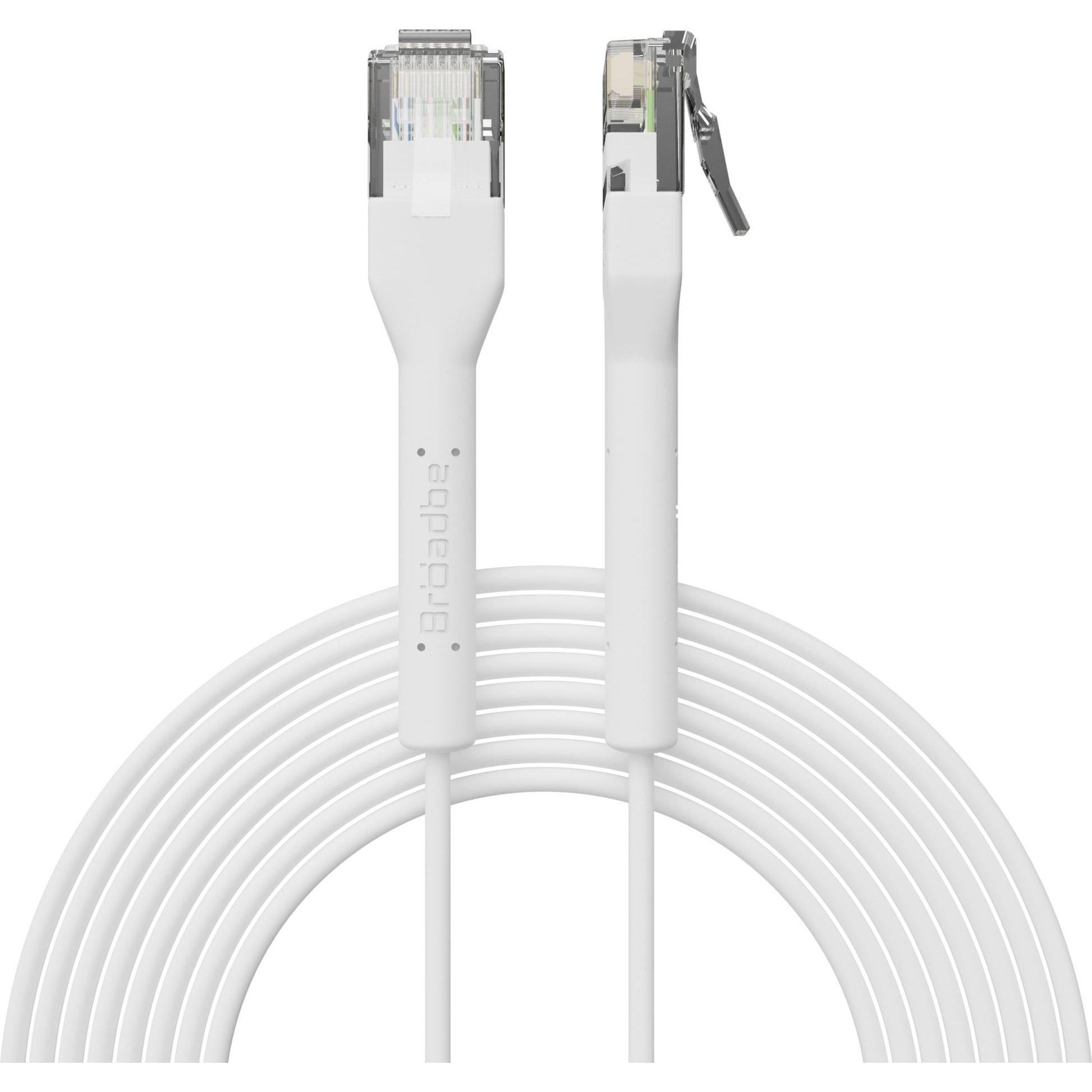 Broadbe Slim Patch Cable 5G White 2m Cable-Patch-Cat6-WT-2M-Slim (CAT6, 2 m), Cavo di rete
