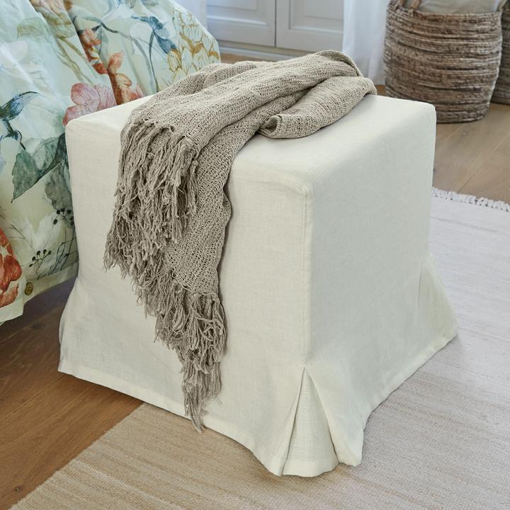 Actual product image Loberon Hocker Ulysette leinen