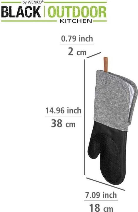 Produktbild Wenko Topfhandschuhe Ada Silikon 2er (Baumwolle, Polyester, Leinen, Viskose)