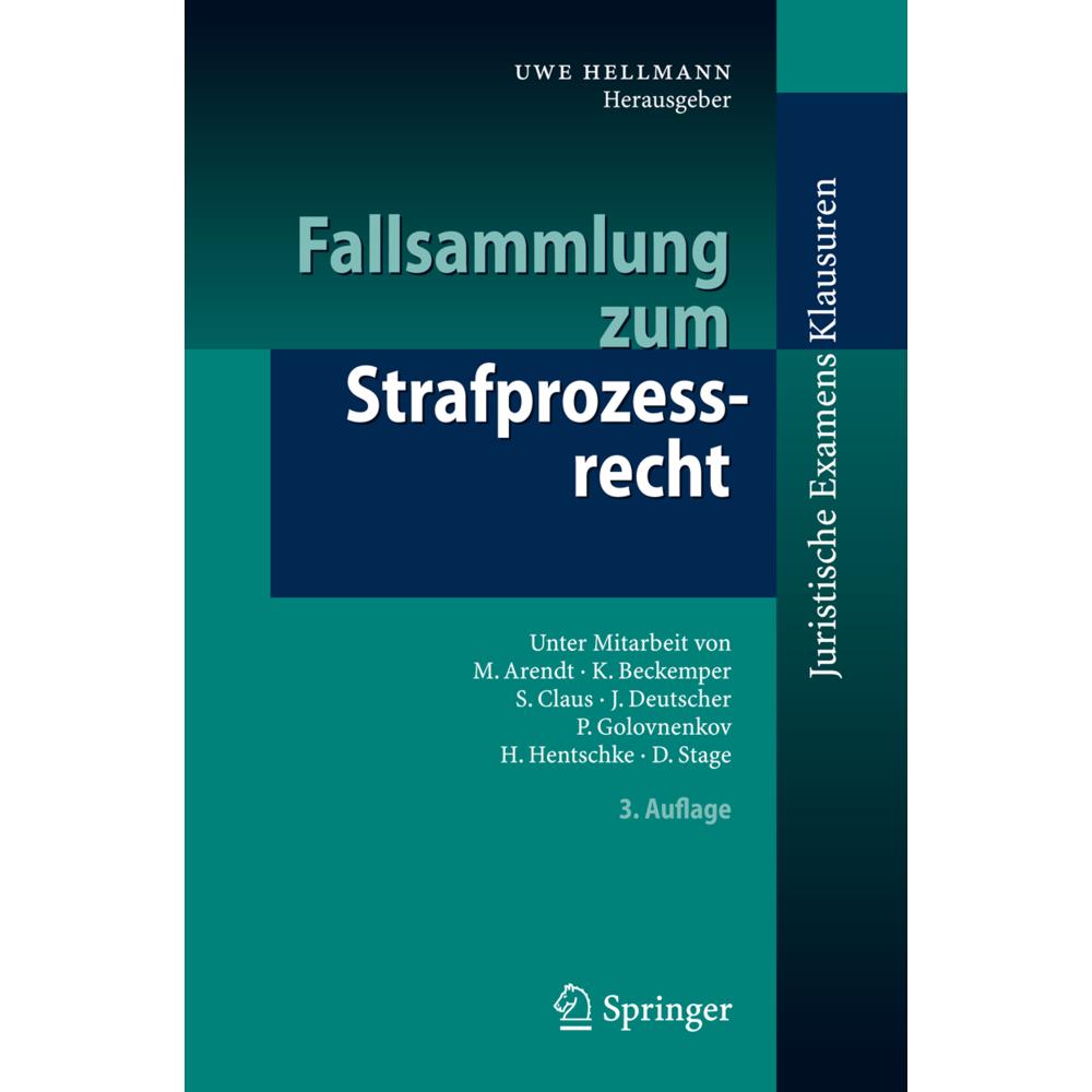 Fallsammlung zum Strafprozessrecht, Fachbücher von Uwe Hellmann