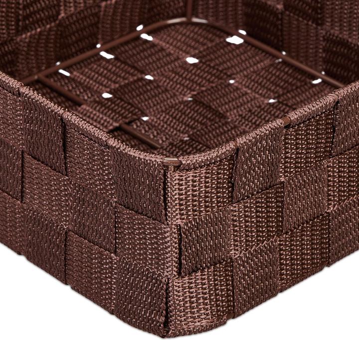Actual product image Relaxdays 3x storage basket (3 x, 24 x 24 x 9.5 cm)