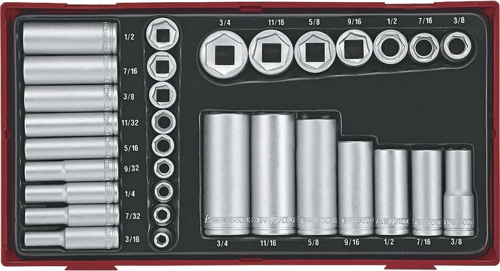 Produktbild Teng Tools TTAF32 32-delige Doppenset - 3/8 en 1/4