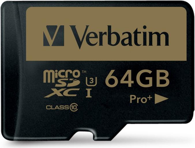Produktbild Verbatim PRO+ (64 GB, microSDXC, U1, UHS-I)
