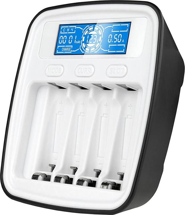 Everactive professional AA / AAA battery charger NC-1000M (AA / LR6 / LR06 / Mignon / R6 / R14505, AAA / LR03 / Micro / R03 / AM4 / MN2400 / KR03)