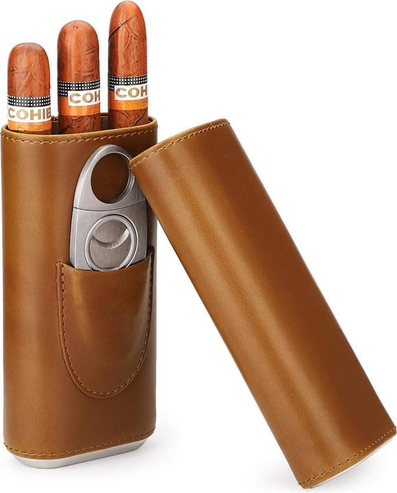 TCR Leather Cigar Case