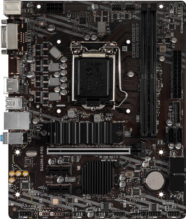 Produktbild MSI B460M-A PRO (LGA 1200, Intel B460, mATX)