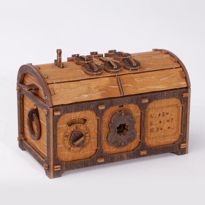 Produktbild WoodenCity Holzmodel 3D Treasure Chest (165 Teile)