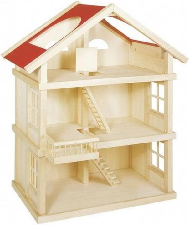 Produktbild Goki Hölzerne Puppe Haus XL