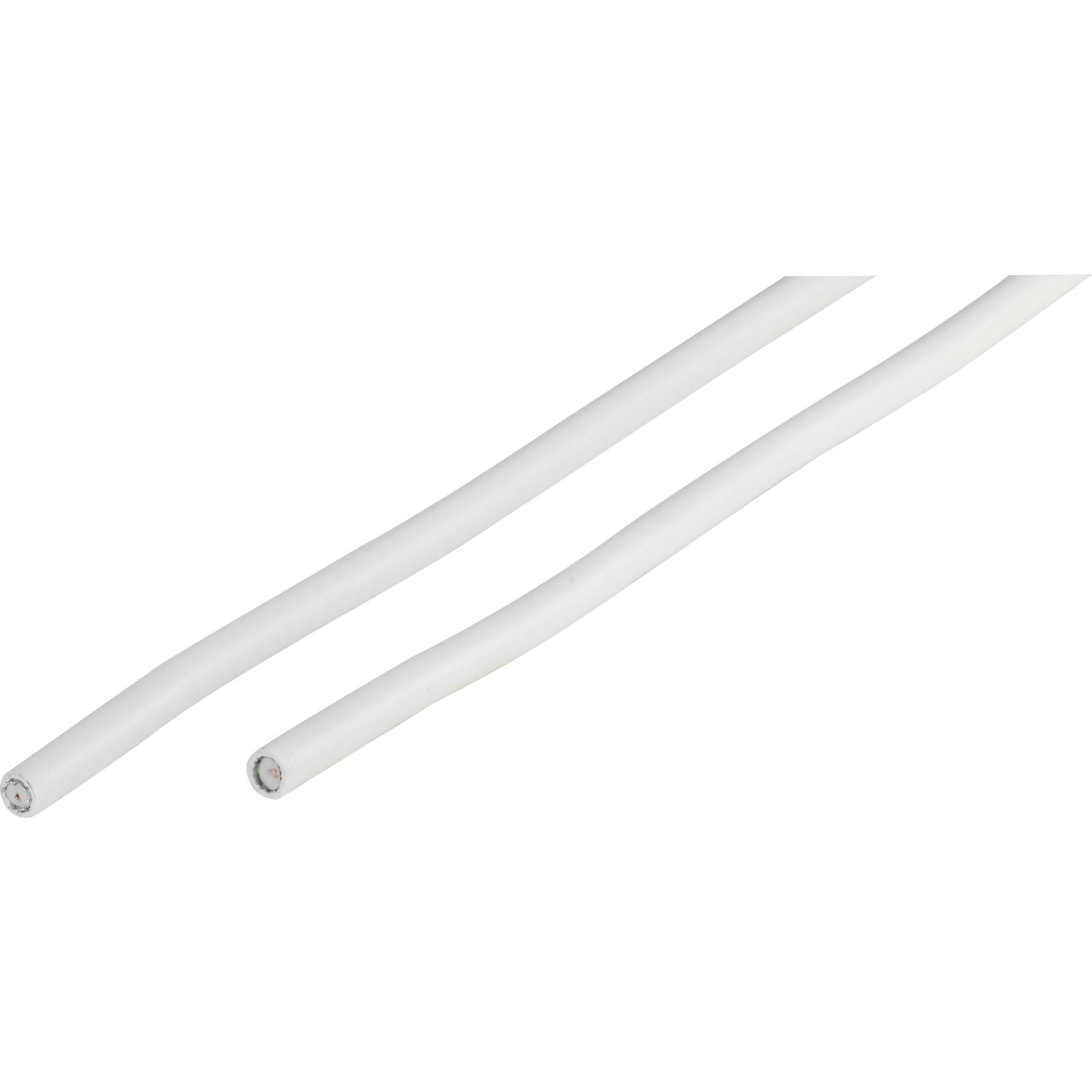 Vivanco Koaxialleitung 1,1mm, >75dB, weiss, 20m (Antennenkabel), Antennenkabel