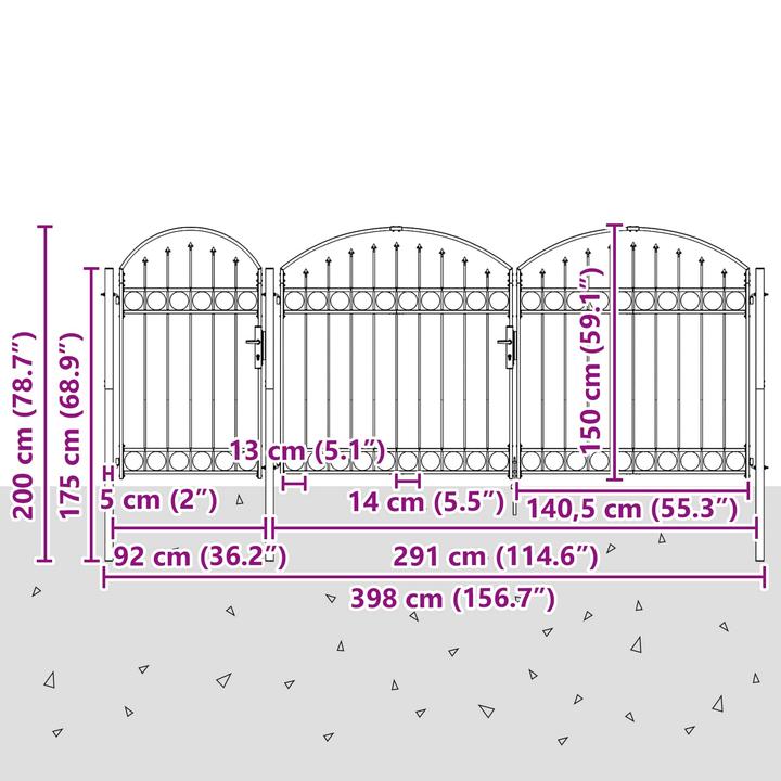 Immagine prodotto vidaXL Gartenzaun-Tor