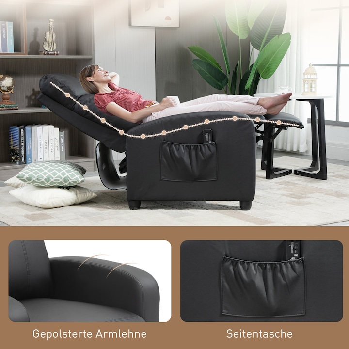 Produktbild Homcom Massagesessel mit kabelgebundener Fernbedienung