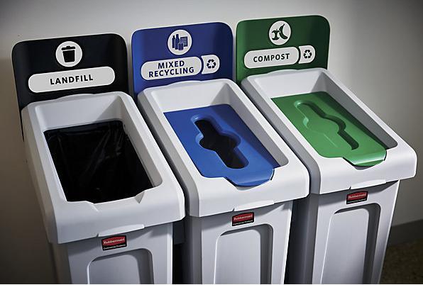 Produktbild Rubbermaid Wertstoff-Recycling-Station SLIM JIM® (87 l)