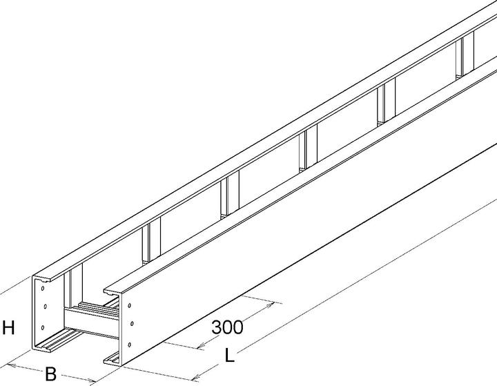 Actual product image Niedax GRP cable ladder (Scaffolding, 300 cm)
