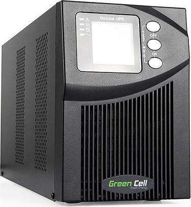 Immagine prodotto GreenCell Online MPII 1000VA Black - UPS online (1000 VA, 900 W, Doppio convertitore online UPS)