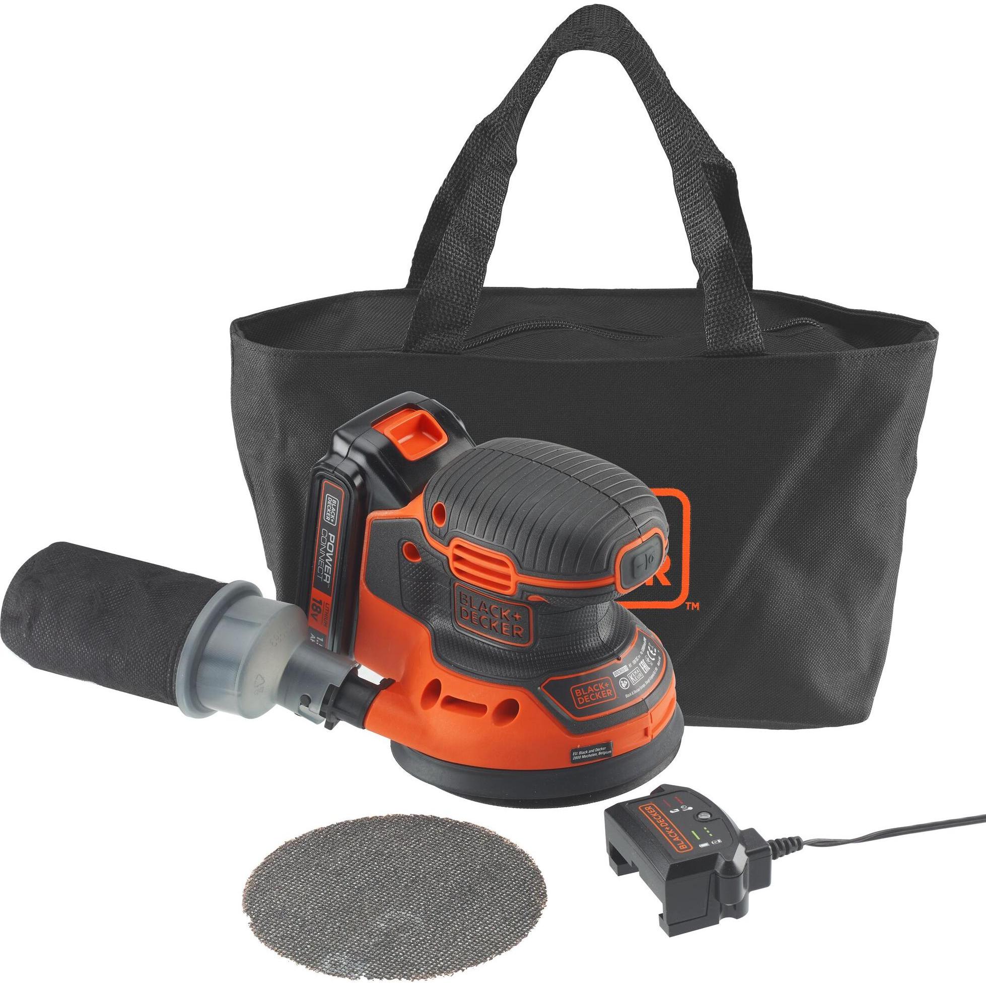 Thumbnail - Black & Decker, Schleifmaschine + Poliermaschine, Akku Exzenterschleifer BDCROS18 (Exzenterschleifer, 18 W)