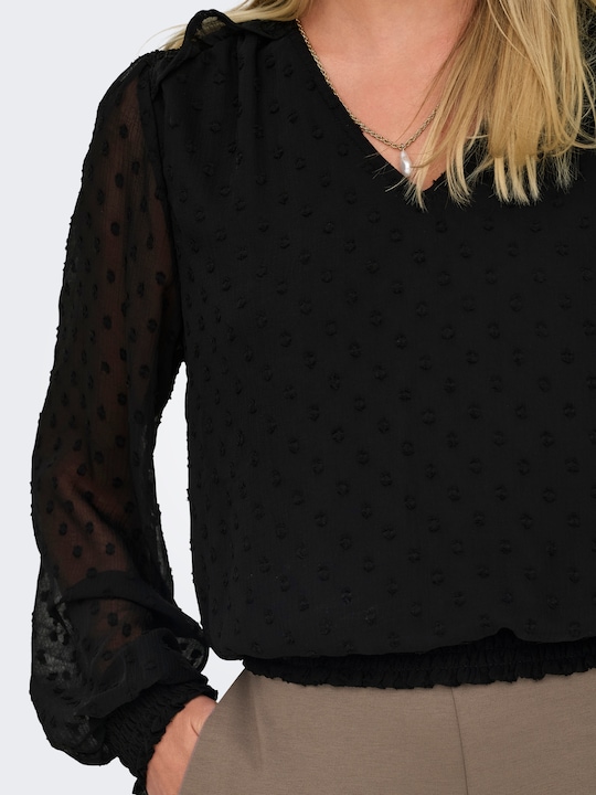 Actual product image Only Regular fit V-neck balloon sleeves Top Top (XS)