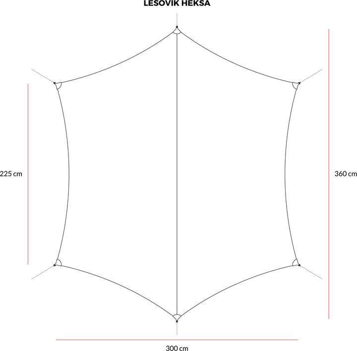 Image du produit Lesovik Heksa (Tarp abri de camping, 0.48 kg)