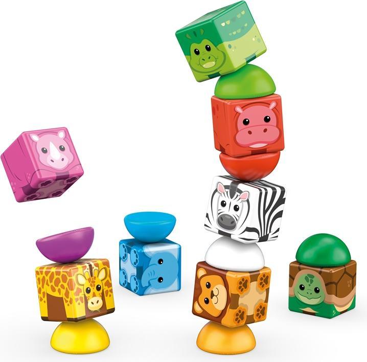 Actual product image Geomag Magicube Blocks Stacking Safari 16 Teile