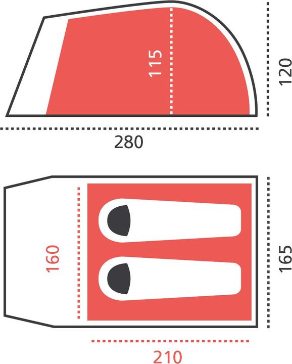 Immagine prodotto Grand Canyon Topeka 2 (Tenda a cupola, 3.34 kg, 2 persone)