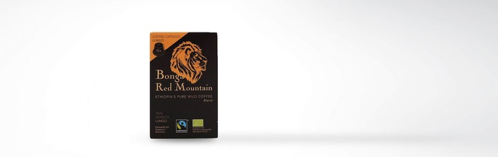 Actual product image Kaffa Bonga Red Mountain, Lungo (10 x Port.)