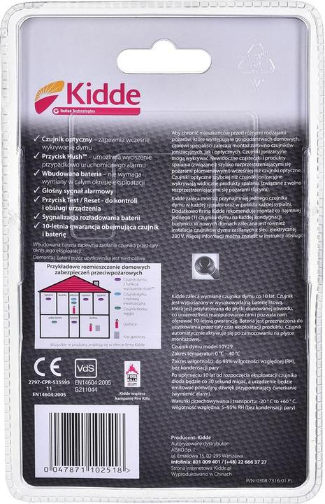 Actual product image Kidde 10Y29