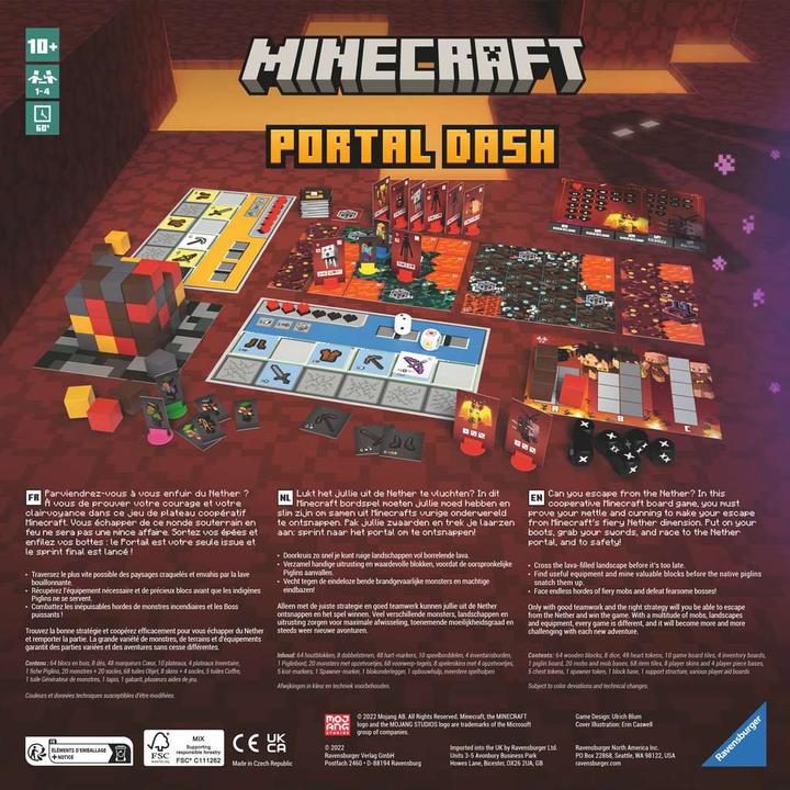 Produktbild Ravensburger MinecraftMagma & Monsters (Multilingual, 1 - 4 Spieler)