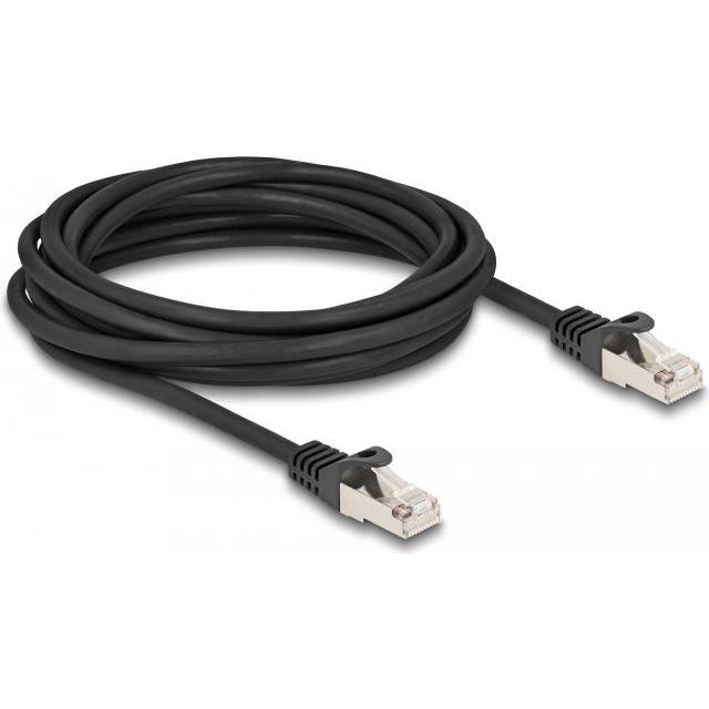Thumbnail - Delock Kabel RJ50 Stecker zu RJ50 Stecker S/FTP 5 m schwarz (S/FTP, 5 m), Netzwerkkabel