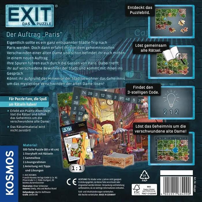 Produktbild Kosmos EXIT® - Das Puzzle: Der Auftrag "Paris" (500 Teile)